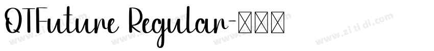 QTFuture Regular字体转换